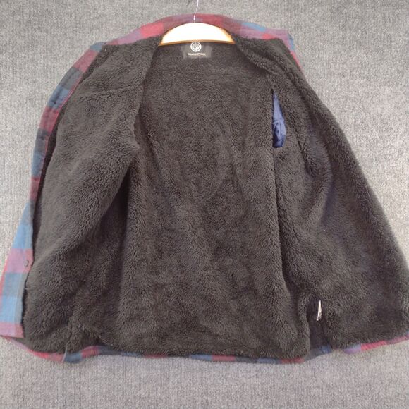 Weatherproof Men's Shirt Jacket Shacket Multi Large Sherpa Fleece Long Sleeve - Picture 5 of 15